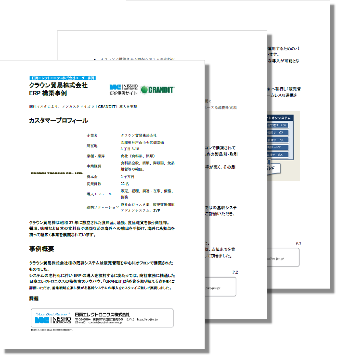 crown usecase.03 クラウン貿易株式会社様 (商社：食料品、酒類)