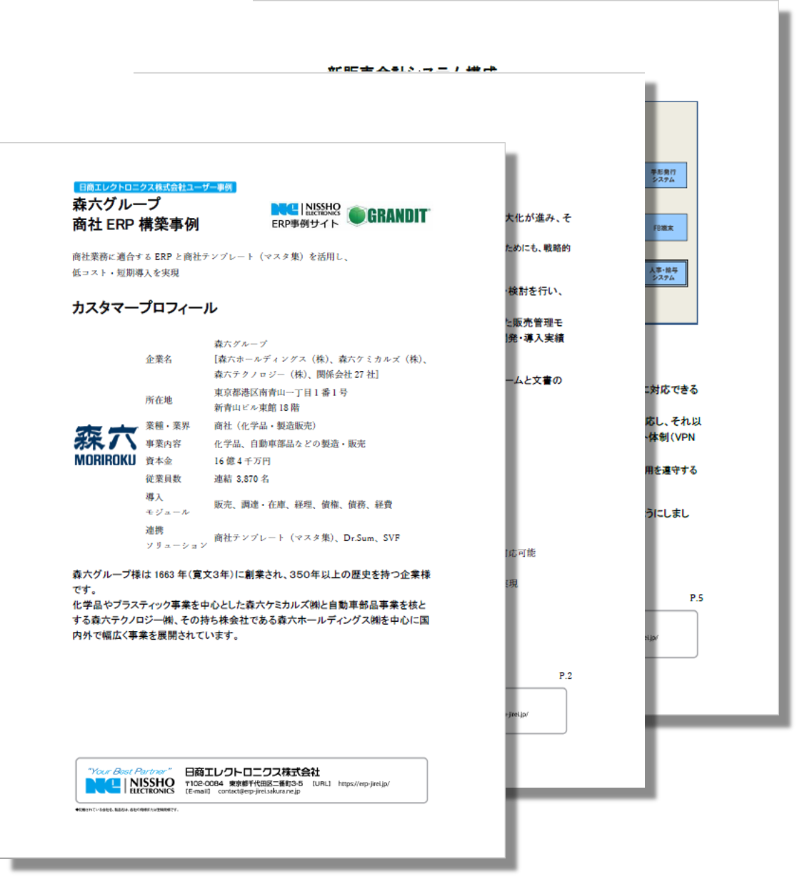 moriroku usecase.03 森六グループ様 (商社：化学品・製造販売)