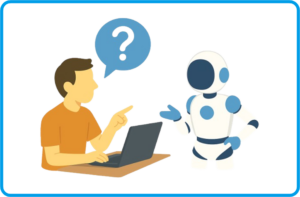 AIに質問するイメージ